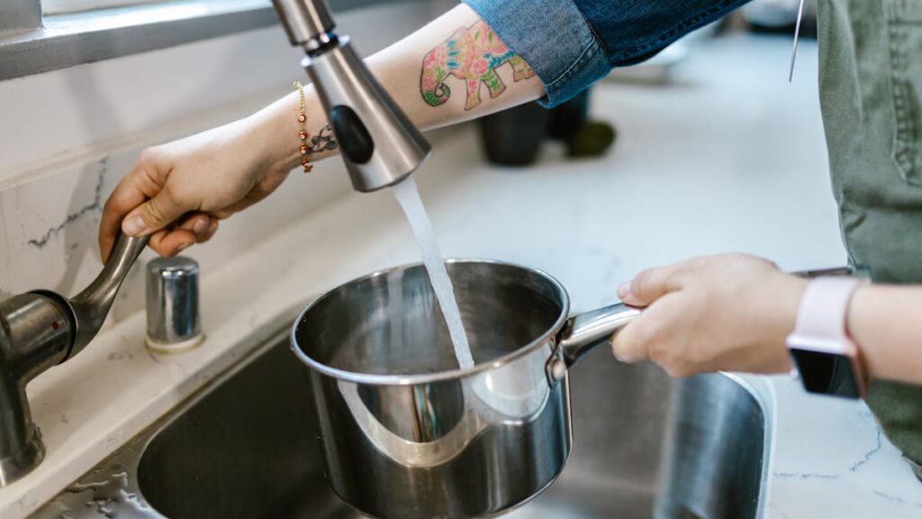 acqua di rubinetto torbida